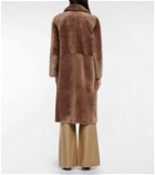 Blancha Reversible shearling and leather coat