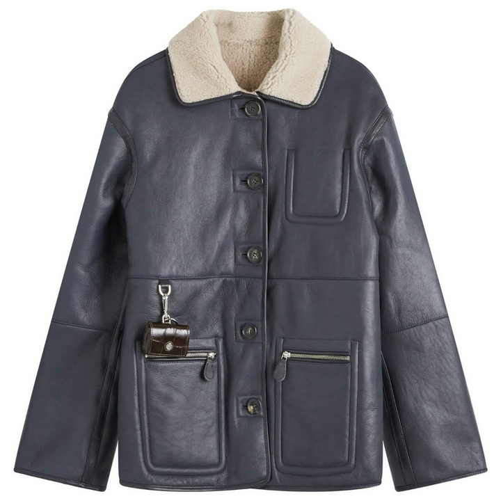 Photo: Saks Potts Women's Ada Jacket in Navy/Beige