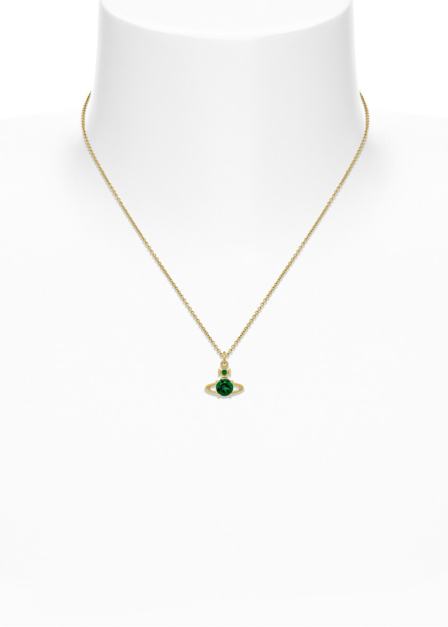 Vivienne Westwood Reina orb Crystal-embellished Necklace - Green - One Size