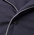 Hanro - Piped Cotton-Jersey Pyjama Set - Navy