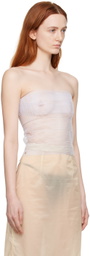 Bless SSENSE Exclusive White Sun Tube Top