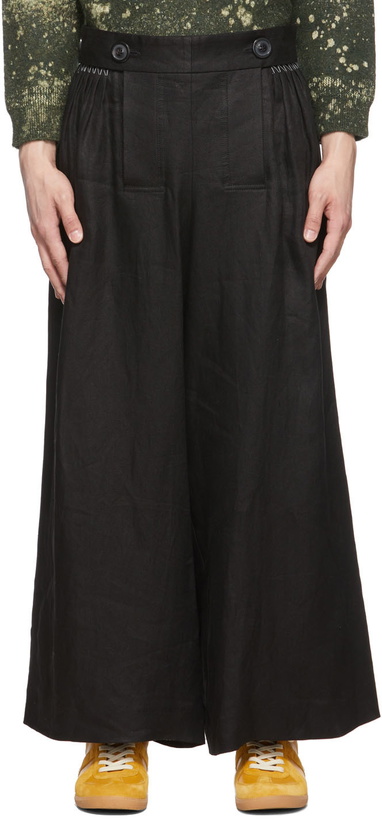 Photo: Maison Margiela Black Linen Trousers