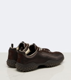 Miu Miu Bubble suede-trimmed sneakers