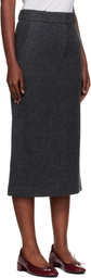 Nothing Written Gray Bany Wool Midi Skirt