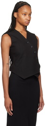 The Frankie Shop Black Maesa Cross Vest