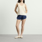Adidas Women's 3 Stripe Sprinter Short in Night Indigo/Warm Vanilla