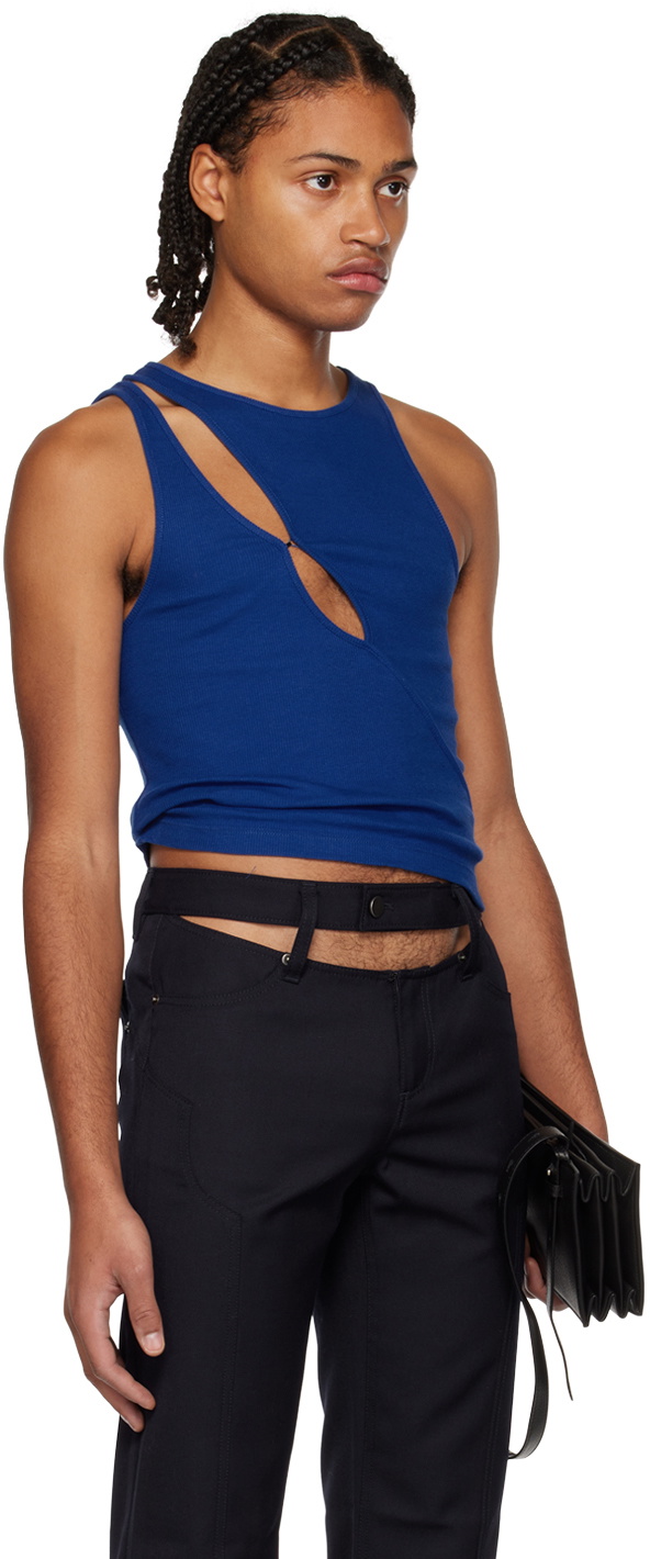 K.NGSLEY Blue R3 Tank Top