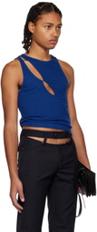 K.NGSLEY Blue R3 Tank Top