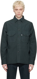 DANCER Green Double Pocket Shirt