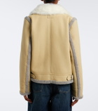 Loewe Shearling-trimmed leather jacket