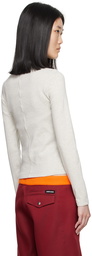 FLORE FLORE Gray Jill Long Sleeve T-Shirt