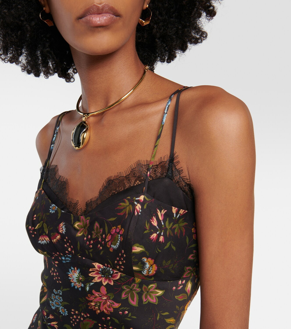Veronica Beard Bixie floral silk-blend slip dress Veronica Beard