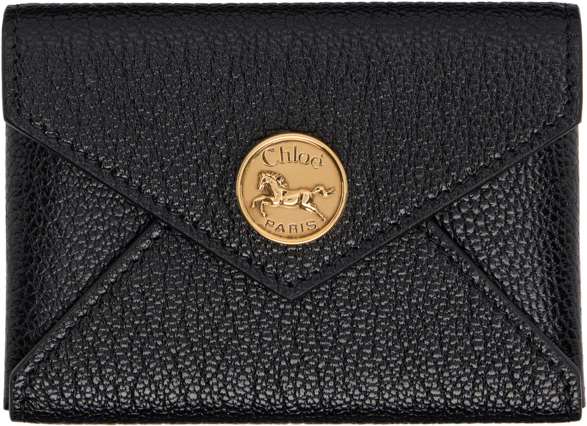 Chloé Black Envelope Card Holder