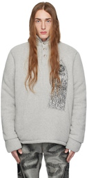 Who Decides War Gray Puffed Polo