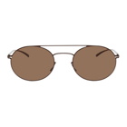 Maison Margiela Brown Mykita Edition MMESSE019 Round Sunglasses