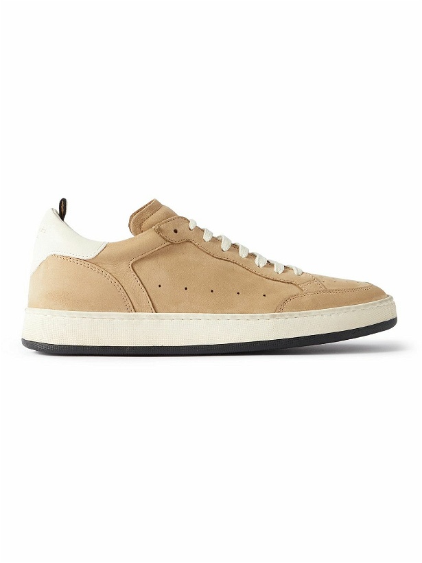 Photo: Officine Creative - Magic 002 Leather-Trimmed Nubuck Sneakers - Neutrals