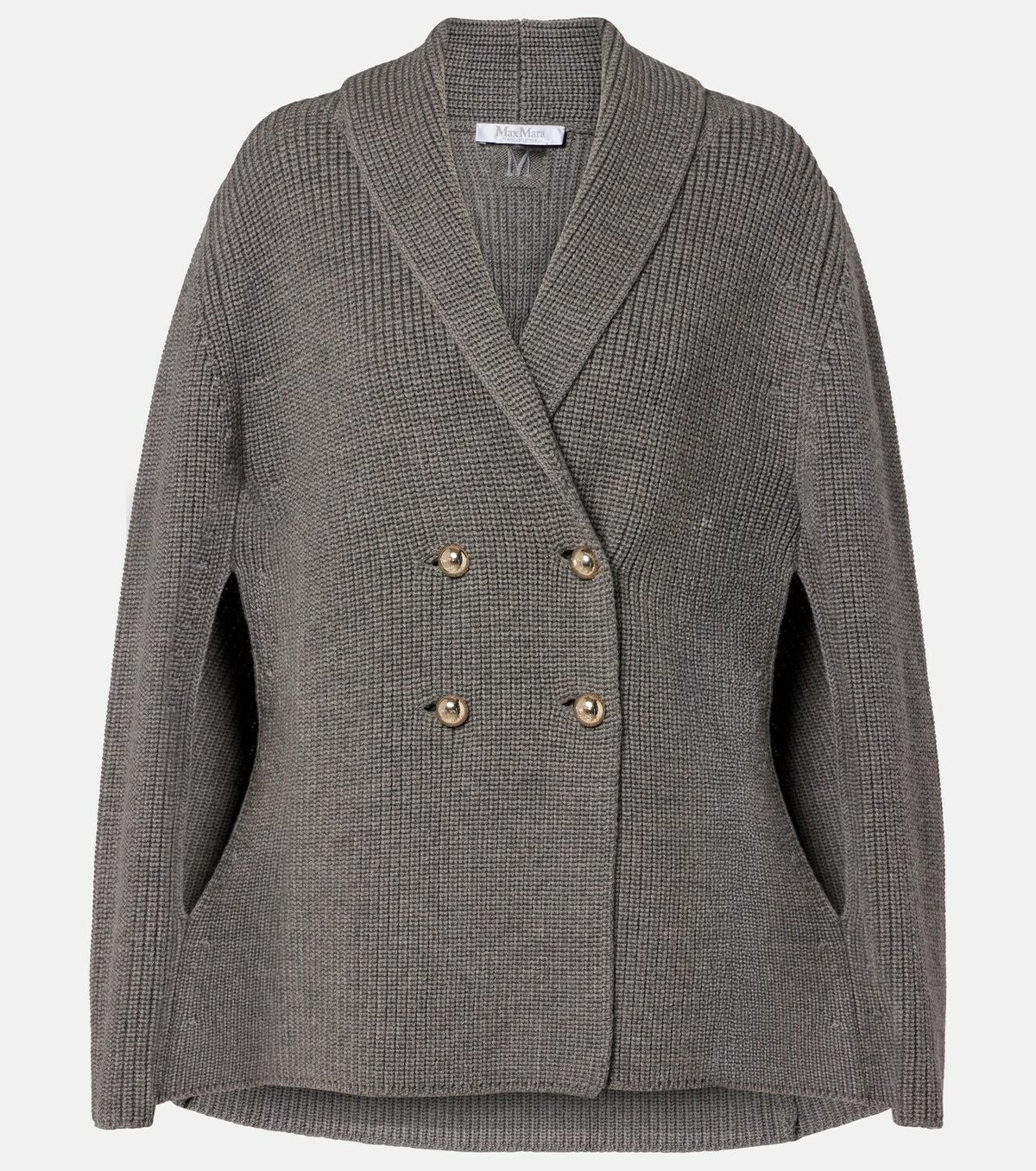 Max Mara Agenzia double-breasted virgin wool cape
