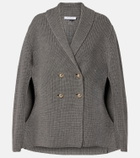Max Mara Agenzia double-breasted virgin wool cape