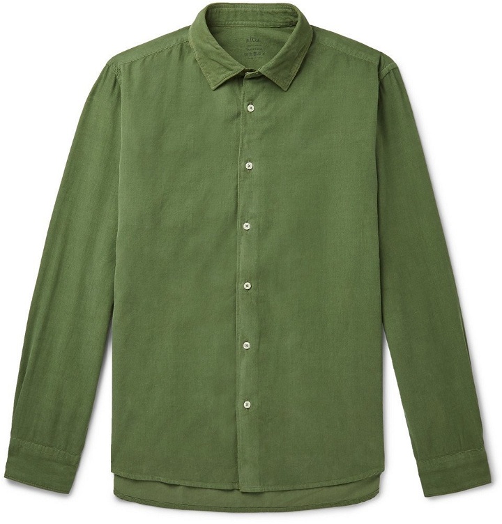 Photo: Altea - Cotton-Corduroy Shirt - Green