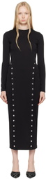 Fleur du Mal Black Undo Me Midi Dress