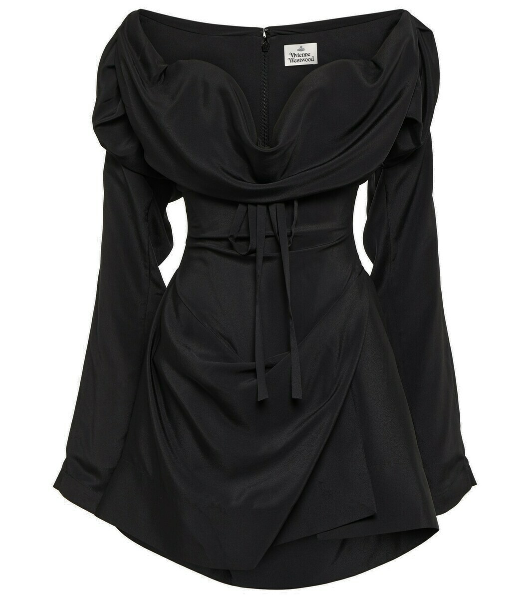 VIVIENNE WESTWOOD ミニドレス Vivienne Westwood リブ ミニドレス | ブラック | FARFETCH JP