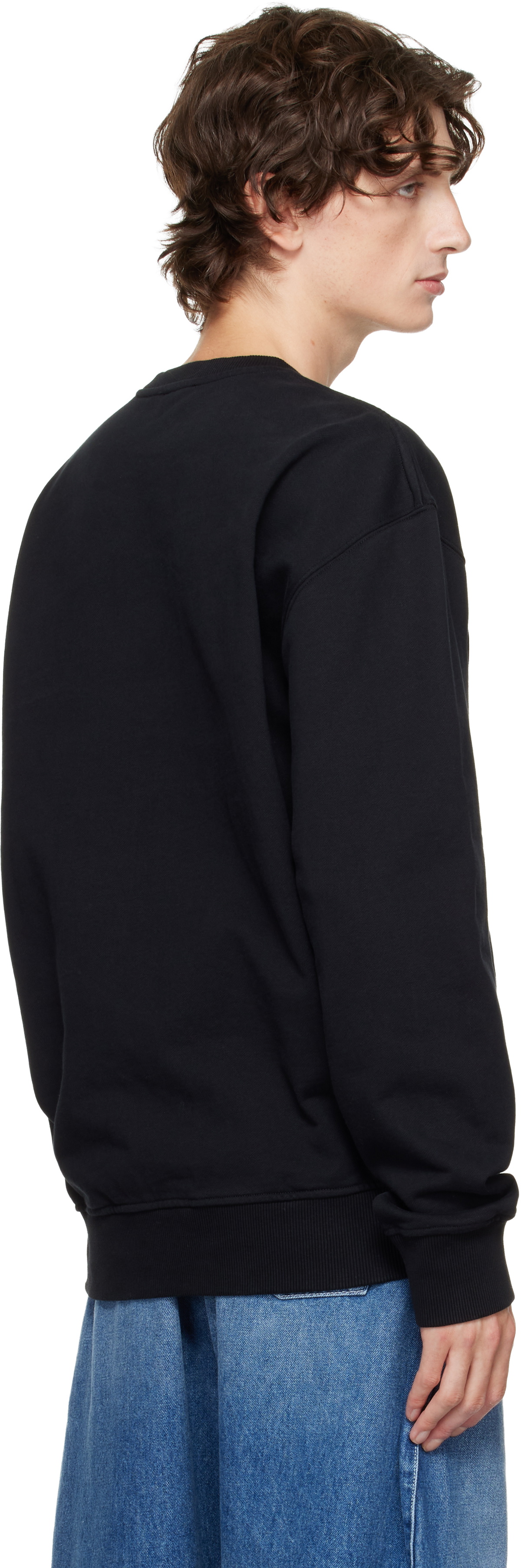 JW Anderson Black Logo Embroidery Sweatshirt