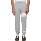 Thom Browne Gray Classic Loopback 4-Bar Sweatpants