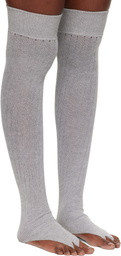 Julie Kegels Gray Thong Socks