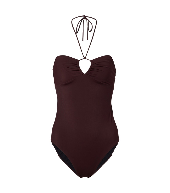 Photo: Tory Burch Keyhole halterneck swimsuit
