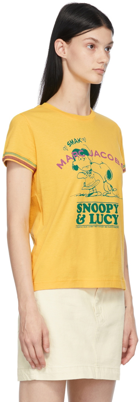 Marc Jacobs Yellow Peanuts Edition 'Fall In Love' T-Shirt Marc Jacobs