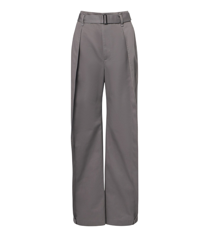 Photo: Lemaire Belted twill wide-leg pants