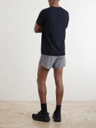 DISTRICT VISION - Straight-Leg Logo-Print 5" Stretch-Jersey Running Shorts - Gray