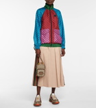 Gucci - GG Rhyton leather-trimmed sneakers