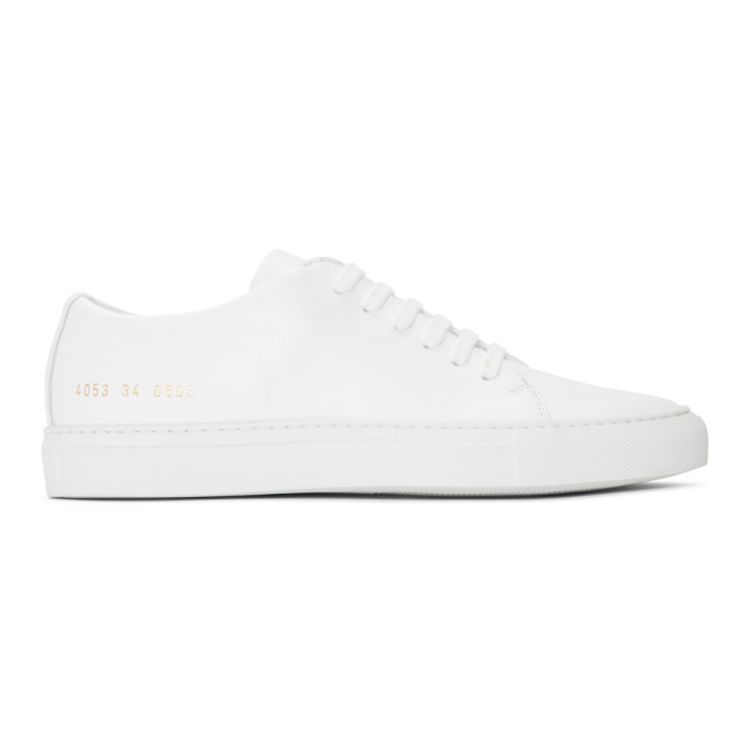 Photo: Woman by Common Projects White New Court Low Sneakers