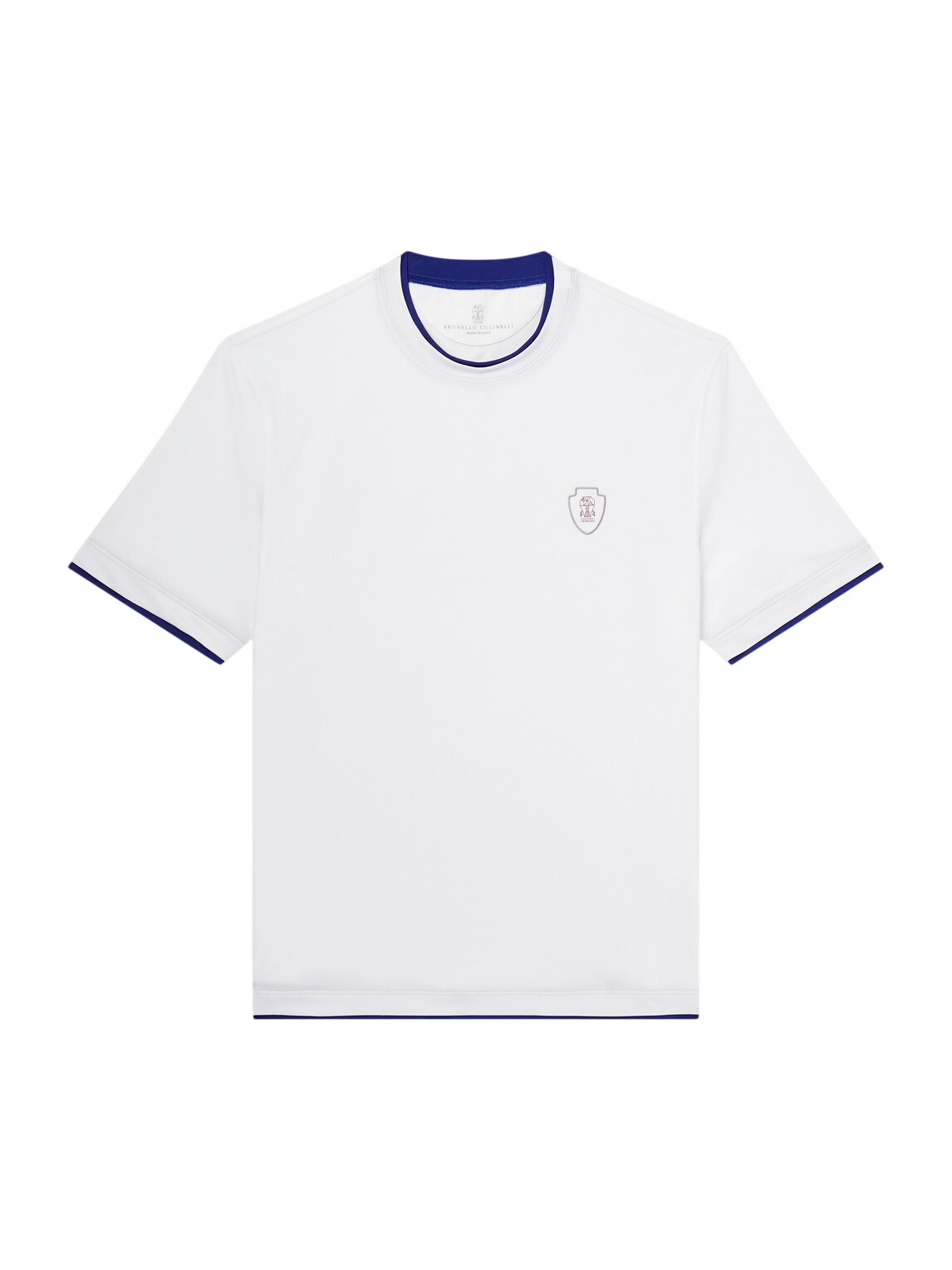 Brunello Cucinelli - Logo-Appliquéd Tech-Jersey Tennis Shirt