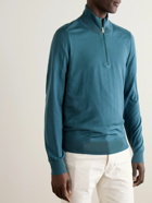Paul Smith - Merino Wool Half-Zip Sweater - Blue
