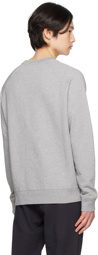 Maison Kitsuné Gray Tricolor Fox Clean Sweatshirt