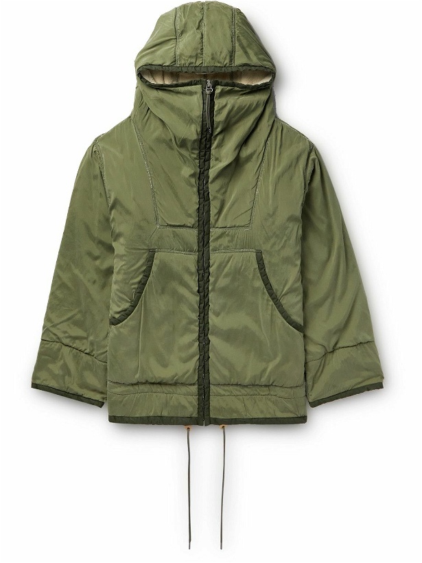 Photo: Applied Art Forms - CM1-4 Silk Hooded Jacket - Green