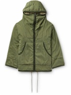Applied Art Forms - CM1-4 Silk Hooded Jacket - Green