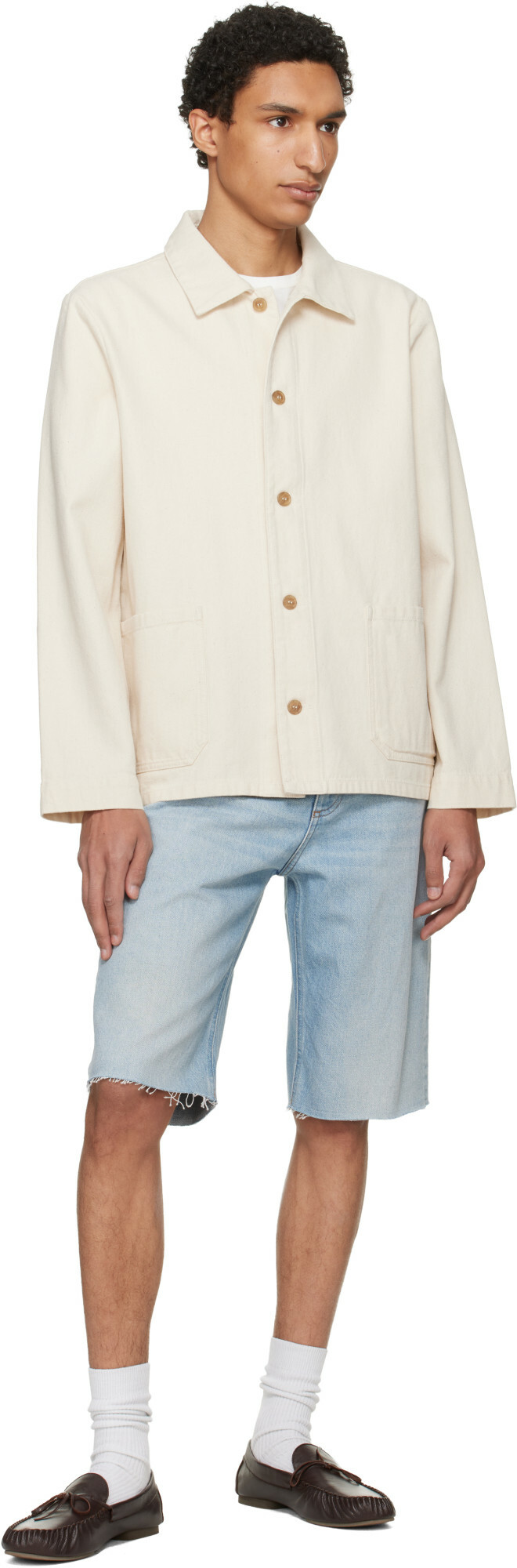 A.P.C. Blue Sam Denim Bermuda Shorts