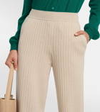 Loro Piana High-rise wide-leg cashmere pants