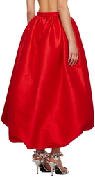 Kika Vargas SSENSE Exclusive Red Nina Midi Skirt