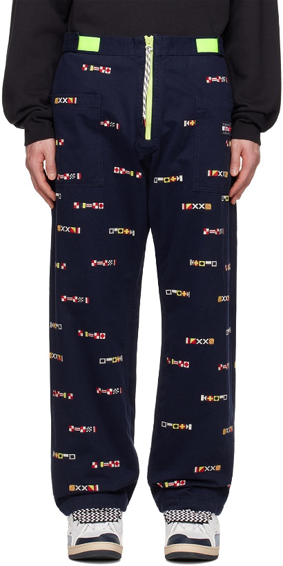 Photo: Tommy Jeans Navy Aries Edition Trousers
