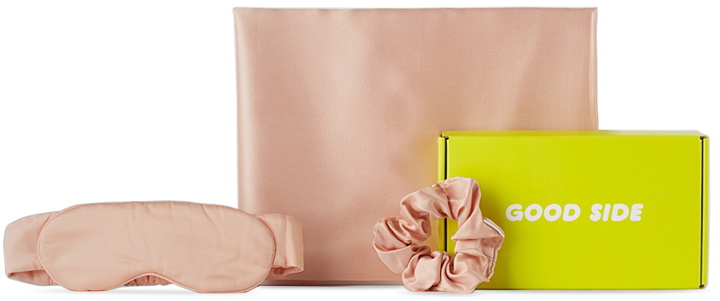 Photo: Good Side Pink Silk 'The Essentials' Set