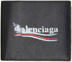 Balenciaga Black Political Stencil Bifold Wallet