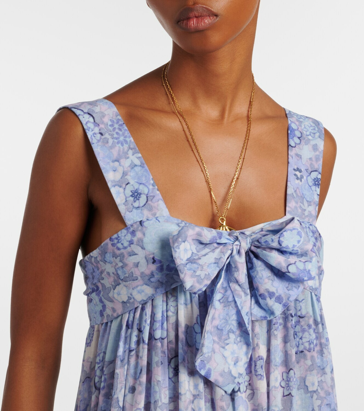Chloé Floral cotton voile maxi dress