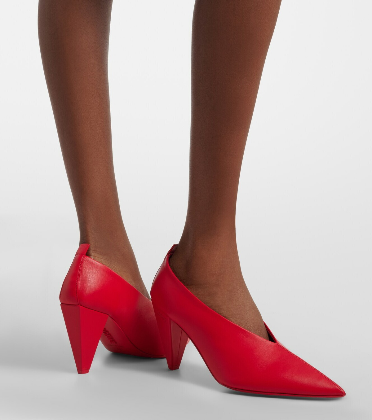 Loewe Origami Cubic leather pumps