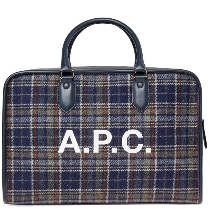 Photo: A.P.C. Paul Flannel Check Bag