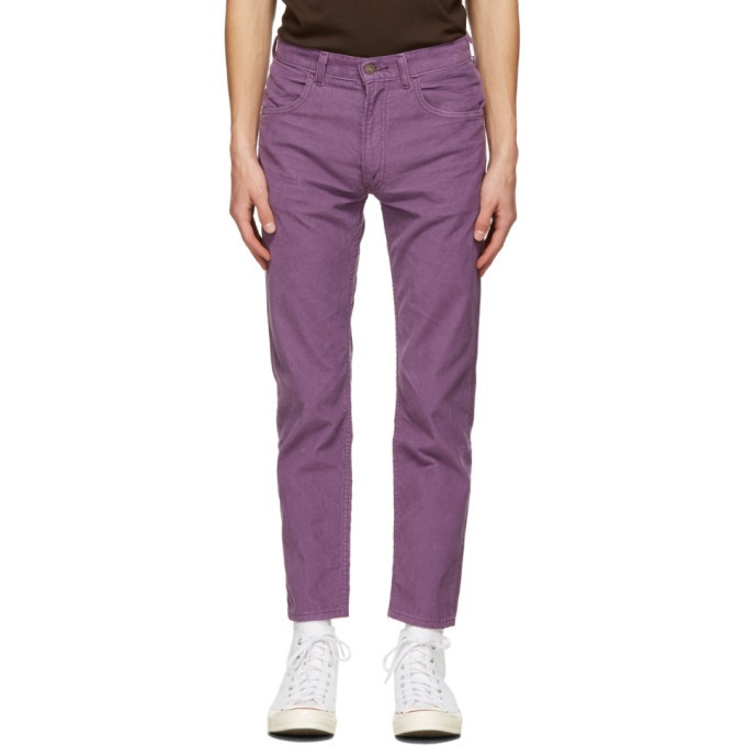 Photo: Levis Vintage Clothing Purple Corduroy 1970s 519 Trousers