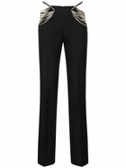 STELLA MCCARTNEY - Straight Wool Pants W/ Chain Details